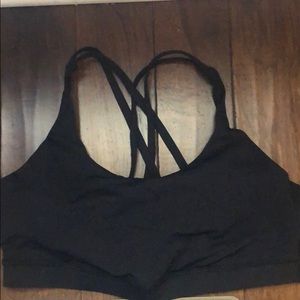 Lululemon black bra size 12